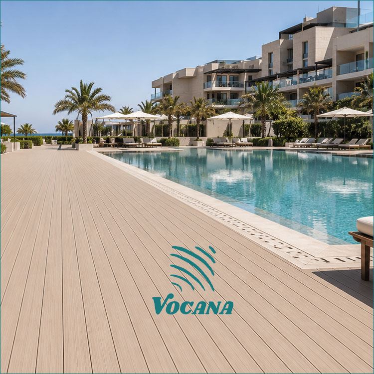 WPC-terrasplanken aan het zwembad VAE|Hotels en resorts|Vocana