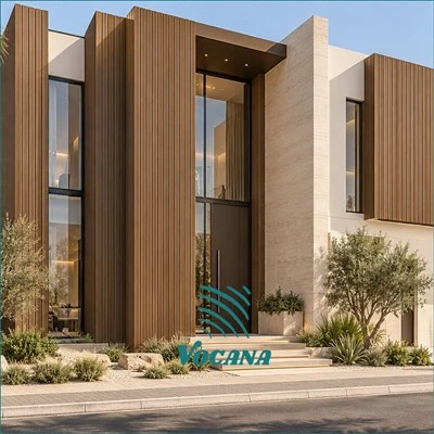 Verticale WPC-bekleding VAE|Villa Gevelpanelen|Vocana