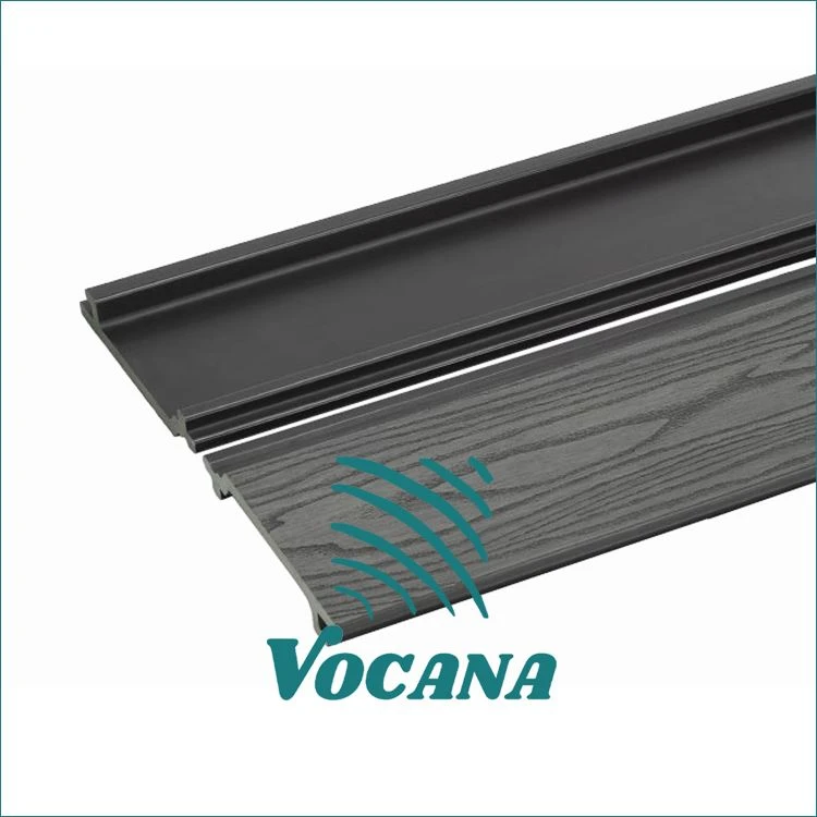 Houten graan WPC verticale bekleding panelen